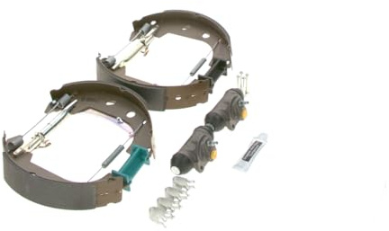 Bosch KS627 Kit Super Pro - Rear drum brake kit - 1 pre-assembled set, 2 wheel brake cylinders, 4 brake shoes
