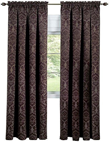 ACHIM Sutton Curtain Panel, 52 x 84 in, Brown, for Windows