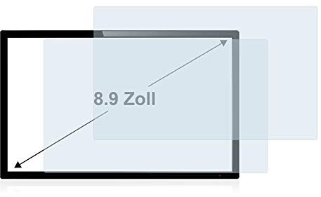 BROTECT 8.9 Entspiegelungs-Schutzfolie für Touch-Panel PCs mit 8,9 Zoll (22.6 cm) [195 mm x 114 mm, 1:2] (2 Stück) Matt, Anti-Fingerprint