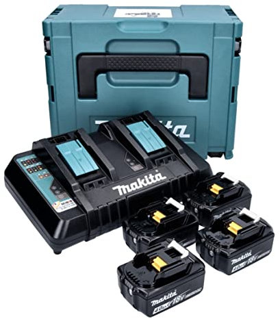 Pack énergie 18 V Li-Ion (4x4,0 Ah) avec chargeur double dans MAKPAC - MAKITA 197503-4