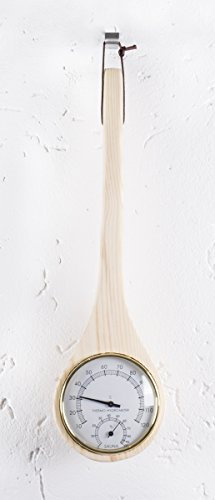 SunnyDeals Klimamesser aus Holz, Thermo-Hygrometer