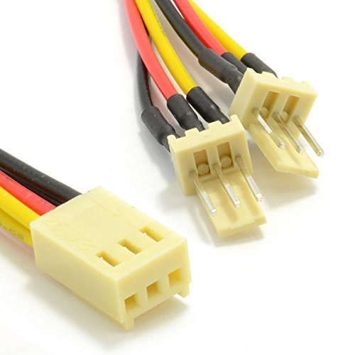 kenable 3 Pin Motherboard Fan Splitter Adapter Cable Lead 15cm