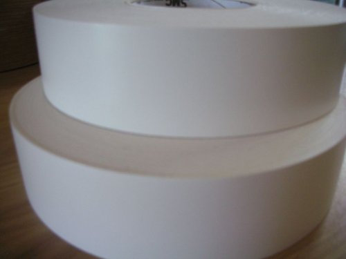 Veneers Online Ltd Iron-On Pre-Glued Melamine Edging Tape, 48mm: White Smooth, 5 Metres. Ideal for Worktops