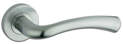 Florence Door Handle Lever On Rose - Satin Chrome
