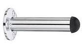 Ironmongery World 3 / 75mm Projecting Door Stopper Stop Polished Chrome