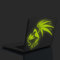 (25x 30cm) Glowing Vinyl Wand Aufkleber Fairy Tail Vogel/Glow in the Dark Art Decor Aufkleber/Fantasy leuchtendes Wandbild Kinder Raum + Gratis Aufkleber Geschenk macht.