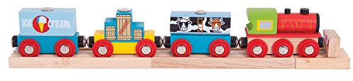 Bigjigs Rail Güterzug auf 2 Schienen