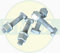 UMSA Hammerkopfschraube mit Bundmutter, Grobgewinde, 22mm, 82mm, Kohlenstoffstahl, Klasse 8.8, Silber