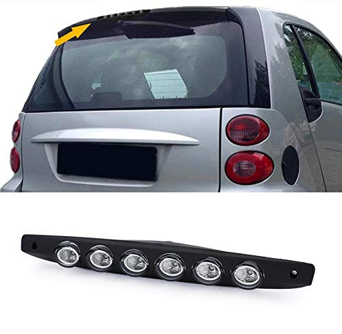 Dritte LED Bremsleuchte Klarglas Schwarz für Smart ForTwo Cabrio Coupe 451 07-15