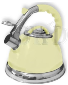 Prima Others 3.5L Steel Matt Cream Whistling Kettle for Boat Hob Gas Electric, 14 Cups