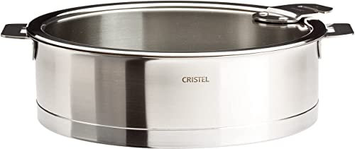 Cristel S24Qlksa Sauteuse 24 Cm Amovible + Couvercle Strate Verre