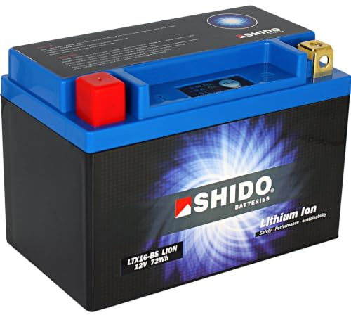 SHIDO LTX16-BS LION -S- Batterie Lithium, Ion Blau (Preis inkl. EUR 7,50 Pfand)