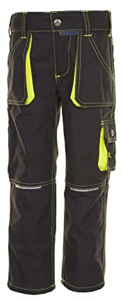 Planam Junior Kinder Bundhose anthrazit gelb Modell 6110 Größe 170/176
