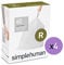simplehuman Code R Custom Fit Drawstring Trash Bags in Dispenser Packs, 30 Liter / 8 Gallon, White – 240 Liners