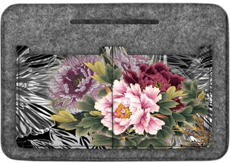 Bertoni Taschenorganizer Organizer Innen Aus Filz Ikebana 26x18x8 cm Grau