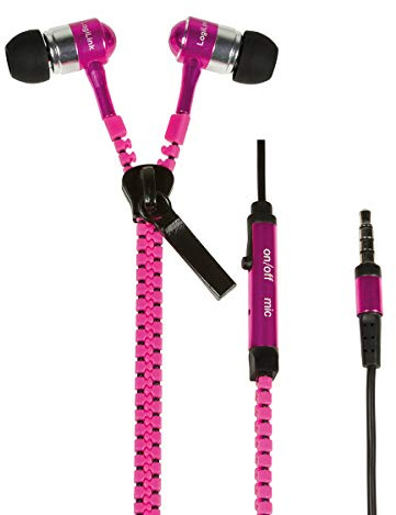 LogiLink HS0022 In-Ear Kopfhörer mit Mikrofon neon pink