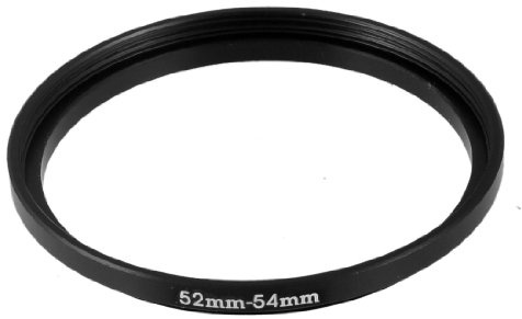 sourcing map 52mm bis 54mm Filter Ring Adapter, Aluminium Kamera Step-Up Filter Ring Kamera Objektiv Filter Adapter, Kamera Stepping Objektiv für Nikon für Sony für Olympus DSLR Kamera