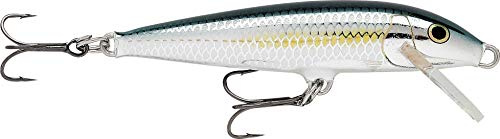 Rapala Original Floater Lure with Three No. 6 Hooks, 1.2-1.8 m Swimming Depth, 11 cm Size, Bleak
