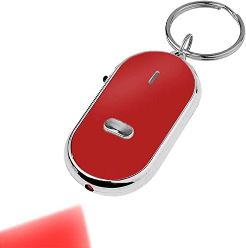 Ociodual Porte-clés avec lumière LED et alarme Rouge