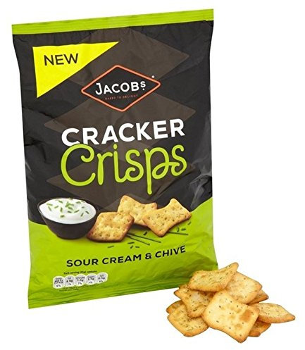 Jacob's Cracker Crisps Sour Cream & Chive 150g - Pack of 6