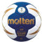 Molten Damen H2X5001-BW Elite Handball, Blau/Weiß/Gold, 2