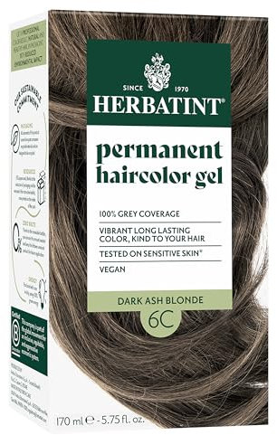 Herbatint - hierbas tinte permanente Gel 6C oscuro ceniza rubia - 4,56 oz.
