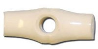 Cream Nylon Bamboo Toggles 25mm 10pk