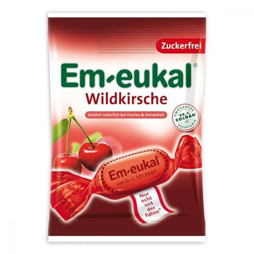 EM EUKAL Bonbons Wildkirsche zuckerfrei 75 g