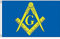 AZ FLAG - Flagge Freimaurerei Blaue Und Gelbe - 150x90 cm - Freimaurerei Fahne 100% Polyester mit Messing-Ösen - 110g