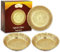 Shubhkart Nakshi Lot de 3 assiettes indiennes décoratives faites à la main en laiton pour puja 7 cm (petite taille)