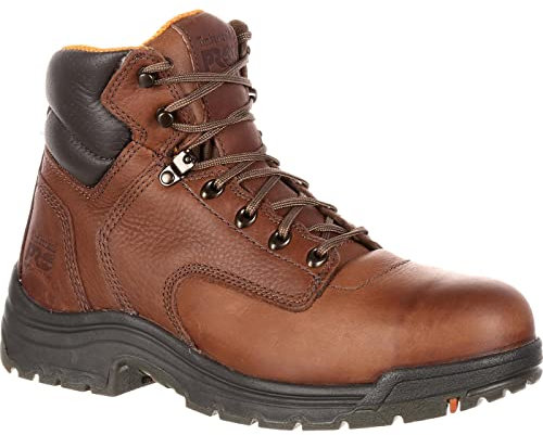 Timberland PRO Men's Titan 6 Safety Toe Work Boot,Brown/Brown,7.5 XW US
