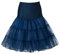 Boolavard Petticoat Underskirt Retro Vintage 50 Balançoire 1950 Rockabilly Blanc, Noir, Bleu, Rose, Rouge (L-XL, Marine)