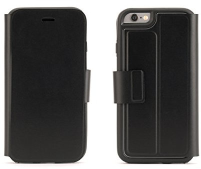 Griffin Identity Wallet Style Case with Clear Back for iPhone 6, 6S - Black,GB41764