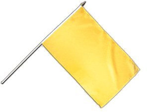 Stockflagge Einfarbig Gelb - 30 x 45 cm