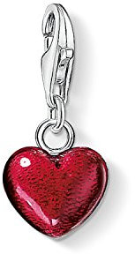 Thomas Sabo Damen Charm-Anhänger Rotes Herz Charm Club 925 Sterling Silber 0794-007-10