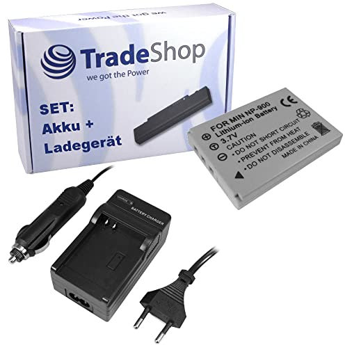 Angebot IM Set: Trade-Shop Kamera Li-Ion Akku 950mAh + Ladegerät mit Kfz Adapter für Rollei Prego DS-6 DP-5700 DP-6200 X-8 X8 compact Compactline 82 82SE 103 110 203 412 CL82 RCP-8325XS RCP-8325X