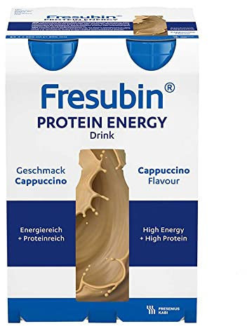 Fresenius Kabi FRESUBIN Protein Energy Drink Cappucc. Bottle, 4 x 200 ml Pack of 1 x 1 Kg