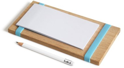 Side by Side Notizblockhalter Milch, Eier, Butter, hellblau 40084B