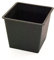 Elegant Einrichten Kunststoffeinsatz quadratisch konisch 34x34x31cm schwarz.