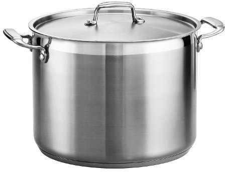 Tramontina Covered Stock Pot Gourmet Stainless Steel 16-Quart, 80120/001DS