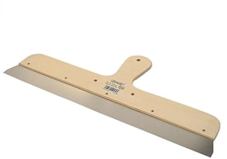 Pariere Edelstahl Rakel 40 cm mit Griff aus Holz
