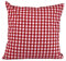 Hans-Textil-Shop Kissenbezug Karo 1x1 cm Hotelverschluss - Kariert, Landhaus, Kissen, Kissenhülle, Dekokissen, Sofakissen, Couchkissen, Kopfkissen (Rot, 50 x 50 cm)