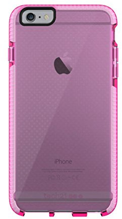Tech21 T21-5017 Evo Mesh Ultra-Thin Lightweight Protective Case for iPhone 6 Plus/6s Plus, Pink