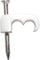 SAC Electronics White Twin Cable Clips x100