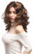 WIG ME UP - XR-010-P6 Perücke Damen Karneval Fasching lang Volumen Locken lockig Mittelscheitel Braun 50 cm