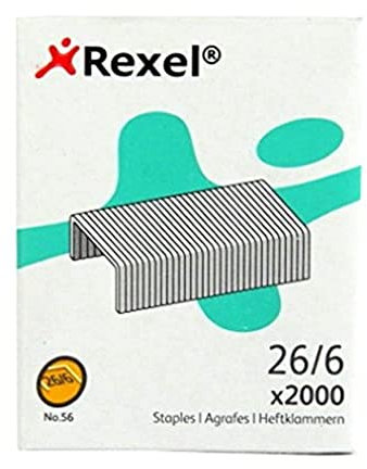 Rexel 2101215 Heftklammern Nr. 56 in Blisterpackung 2000 Stück ,
