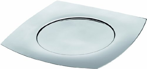 Lui - elegante sottopiatto quadrato in acciaio