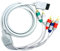 Cable Adaptador de 1 Conexion de Wii a 5 x AV Componentes para WII TV HDTV 2500