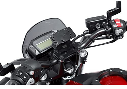 SW-MOTECH Navi-Halter am Lenker, Schwarz für Suzuki GSR,GSF,GSX 650