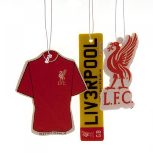 Gift Ideas - Official Liverpool FC Car Air Freshener (3 Pack) - A Great Present For Football Fans